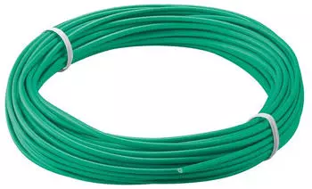 Wentronic Kupferlitze isoliert Gr&uuml;n 10 m - 1-adrig mehrdrahtig (18 x 0,1 mm) (55042)