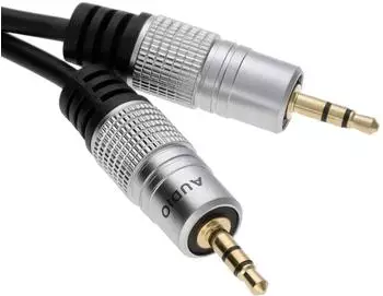 kenable 2m Pro Audio Metall 3,5mm Stereo Klinke Zu Klinke Audio Kabel Gold (006937)