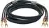 Oehlbach Transform Dual Plug Lautsprecherkabel mit wechselbaren Bananen- und Kabelschuhsteckern 2x2m