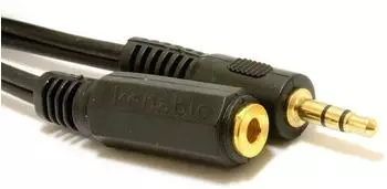 kenable 2 m 3,5 mm Gold Stereo Audio Verlängerungskabel Klinke (4835)