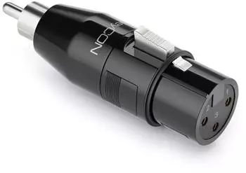 deleyCON Audio Adapter XLR auf Cinch RCA Buchse auf Cinch RCA Stecker für 3-Pin XLR Kabel Mikrofon