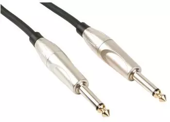 HQ-Power Patchkabel Buchse 6,35 mm Stecker 1 Meter schwarz (PAC155)