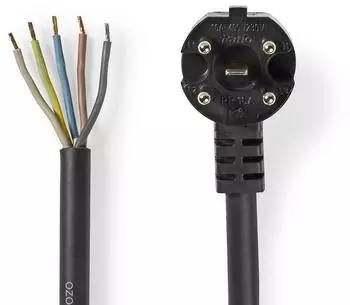Nedis power cable - 5 pin Perilex to bare wire - 1.5 m (STPC110PBK15)