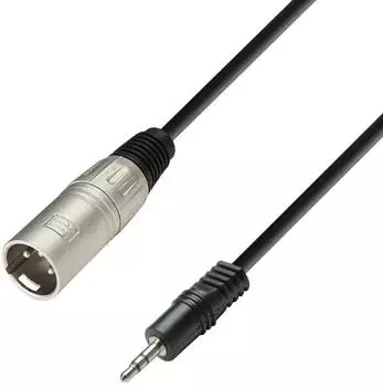 Adam Hall 1m Audiokabel 3,5 mm Miniklinke TRS male an XLR 3-pol male (AH-K3BWM0100)
