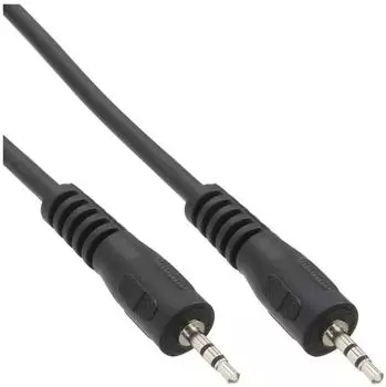 InLine Audiokabel Stereo Mikro-Stecker (M) bis Stereo Mikro-Stecker (M) 2,0m Schwarz (99936F)