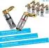 Sonero Bananenstecker 8er-Set 90° gewinkelt Lautsprecherkabel/Boxenkabel (S-SC090-08)