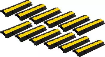 Pronomic Protector 1-100 Kabelbr&uuml;cke 1-Kammer mit Steckverbindung 12x Set Neu (Protector 1-100L 12x)