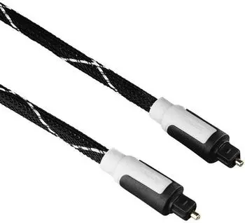 Hama Audio-Lichtleiter-Kabel ODT-Stecker (Toslink) Gewebe 1,5 m (00030130)