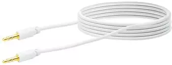 Schwaiger Audio Anschlusskabel 3,5 mm Klinkenstecker Wei&szlig; 1,5 m