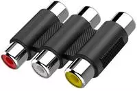 Hama Video-Adapter, 3 Cinch-Kupplungen - 3 Cinch-Kupplungen (00205174)