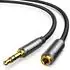 Ugreen AV118 Cable 3.5mm mini jack (male) / 3.5 mm mini jack (female) 1m Silver (10592)