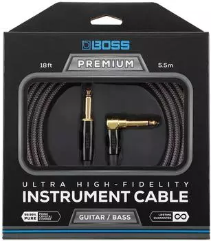 Boss BIC-P18a Premium Instrument Cable Angled (5.5m) (BIC-P18A)