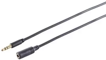 S-Impuls Audioverlängerung 3,5mm TRS slim schwarz 1,5m (33982-S)