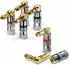 conecto Bananenstecker 4er-Set 90° gewinkelter Stecker für Lautsprecherkabel bis 6mm² (SA-CC50820)