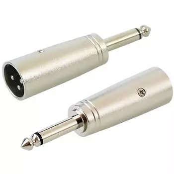 Keepdrum ADA008 XLR-Adapter XLR-m zu 6,3 Klinke 2Stk (ada008)