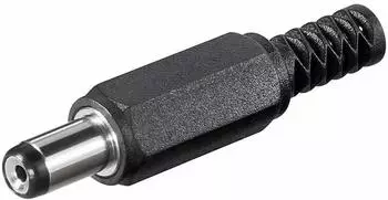 Goobay DC-Stecker mit Knickschutz Bohrung 1,7x5,5mm ,10er Pack (23011139)