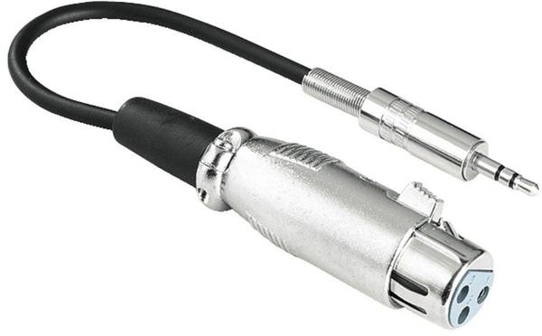 Hama 41908 Audio-Adapter XLR-F / 3,5 Klinke-M Stereo