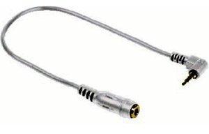 Hama 14011 Kabeladapter 2,5-mm-Klinkenstecker - 3,5-mm-Klinkenkupplung (0,2m)