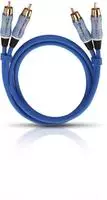 Cinch Audio Anschlusskabel [2x Cinch-Stecker - 2x Cinch-Stecker] 0.50 m Blau