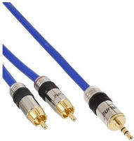 InLine Premium - Audiokabel - RCA m&auml;nnlich bis Stereo Mini-Klinkenstecker m&auml;nnlich