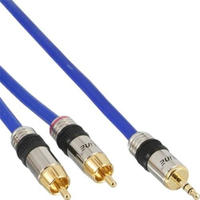INLINE Cinch/Klinke Kabel, 2x Cinch St/3,5mm Klinke St, 25m, Premium