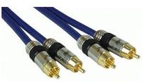 InLine&reg; Cinch Kabel AUDIO, PREMIUM, 2x Stecker / Stecker, 3m Audio- / Videokabel