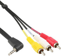 FREI AVK 199 - Cinch Kabel, 3,5 mm Klinkenstecker auf 3x Cinch Stecker, 1,5 m,
