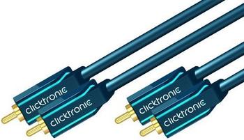 Clicktronic 70386 Stereo Cinch-Koaxialkabel (20m)