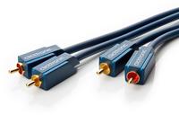 Cinch-kabel, Stereo, Premium-kabel 2x Cinch-stecker 2x Cinch-stecker 1,0 M 