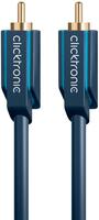 Clicktronic - Cinch-kabel, Mono, Premium-kabel 1x Cinch-stecker 1x Cinch-stecker 3,0