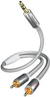In-akustik Premium Ii - Audiokabel (3,5 Mm Klinke, 2 Cinch-stecker, 1,5 M), Farbe
