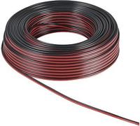 Goobay - Lautsprecherkabel Rotschwarz, 25 M Rolle, Querschnitt 2 X 0,5 Mm2, Cu.