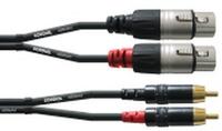 Cordial CFU 3 FC, Cordial CFU 3 FC Audio Adapterkabel [2x XLR-Buchse - 2x