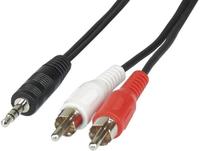 Goobay Audio Adapterkabel AUX, 3,5 mm Klinke zu Stereo Cinch-Stecker Klinke 3,5 mm