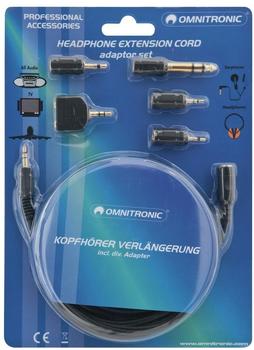 Omnitronic 14006503 Kopfh&ouml;rerverl&auml;ngerungs-Kabel (3m)