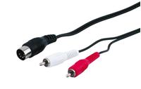 Goobay - Audio-kabeladapter, Din-stecker Zu Stereo-cinch-stecker, Din-stecker 180&deg;