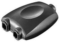 Goobay - Toslink Digital Audio-splitter 1 Auf 2, Schwarz, Toslink-kupplung 2x