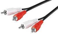 Wentronic - Stereo-verbindungskabel 2x Cinch, 2x Cinch-stecker (audio Links/rechts)