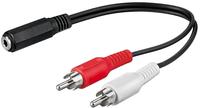 Audio-kabeladapter 3,5-mm-buchse Zu Cinch-stecker, Klinke 3,5 Mm Buchse (3-pin,