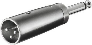 Goobay XLR 002 Adapter 6,3mm Klinke-M Mono / XLR-M