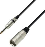 Adam Hall Cables K3 MMP 0300 Mikrofonkabel XLR male auf 6,3 mm Klinke mono