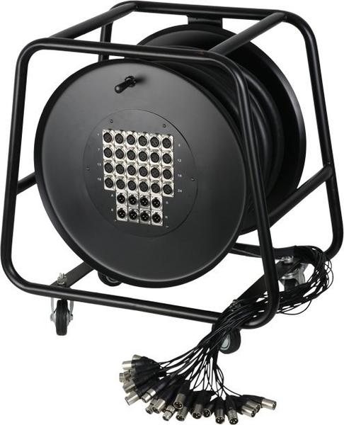 Adam Hall K32C30D Multicore-Kabel auf Trommel mit Stagebox 24/8 (30m)