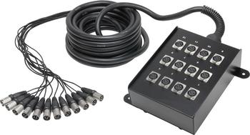 Adam Hall K12C10 Multicore-Kabel mit Stagebox 12/0 (10m)