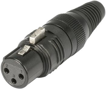 Sommer Cable Hicon XLR-Steckverbinder Buchse, gerade Polzahl: 3 Schwarz HI-X3CF-G 1 St.