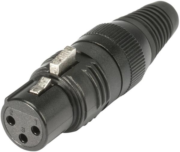 Sommer Cable Hicon XLR-Steckverbinder Buchse, gerade Polzahl: 3 Schwarz HI-X3CF-G 1 St.