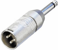 Neutrik NA2MP XLR-Adapter XLR-Stecker - Klinkenstecker 6.35mm Mono 1St.