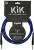 Klotz KIK3.0PPBL 6.3 mm Mono-Klinke-Instrumentenkabel, 3 m, blau