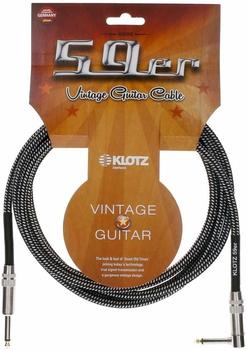 Klotz VINA0300 59er Vintage Gitarrenkabel mit Winkelstecker, 3 m