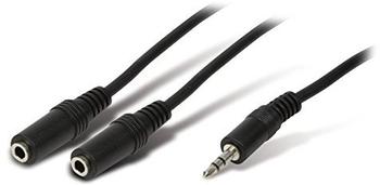 Goldkabel Audiokabel, 3,5 mm Klinkenstecker - 2 x Klinkenkupplung VE=1 [PC]