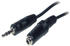 Goldkabel Audiokabel, 3,5 mm Klinkenstecker - Klinkenkupplung, 10,0 m VE=1 [PC]